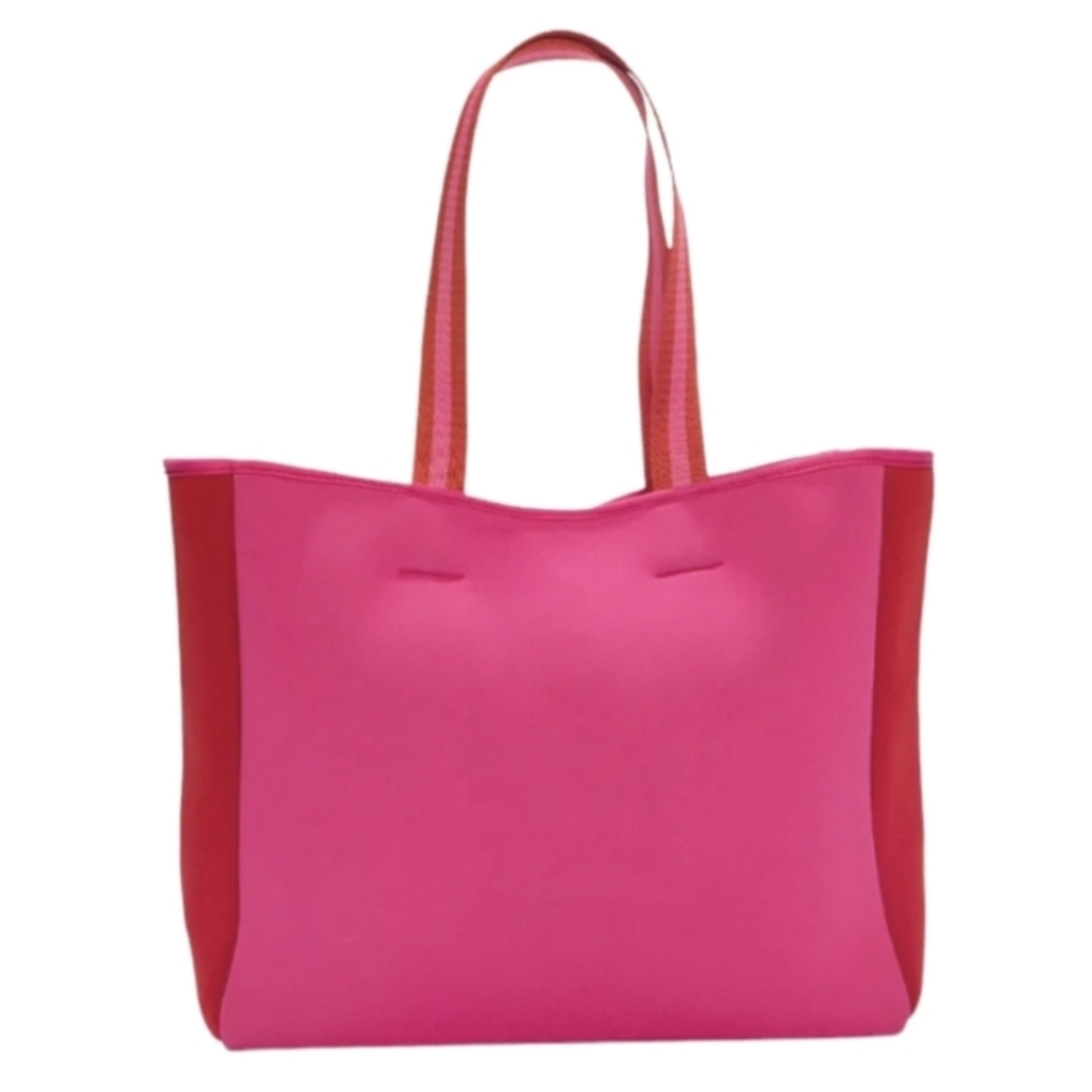 2/$100 Summersalt Beach Neoprene Tote In Pink and Red